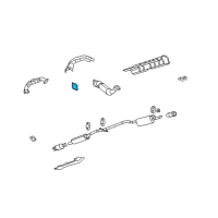 OEM 2000 Chevrolet Impala Converter & Pipe Gasket Diagram - 15286606