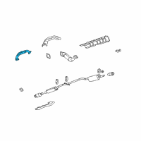 OEM 2006 Pontiac Montana Cross Over Pipe Diagram - 12624024
