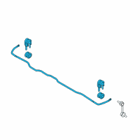 OEM Kia Bar Assembly-Rear Stabilizer Diagram - 555101U000