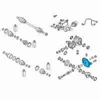 OEM Hyundai Santa Fe XL Cover Assembly Diagram - 53075-3B500