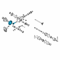 OEM 2015 Infiniti Q70 Gear Set Final Drive Diagram - 38100-AR95A