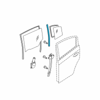 OEM Nissan Sentra Sash Assy-Rear Door, Center LH Diagram - 82223-ET000