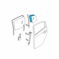 OEM 2008 Nissan Sentra Weatherstrip-Rear Corner, RH Diagram - 82272-ET00A