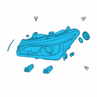 OEM Infiniti Headlamp Assembly Right Diagram - 26010-5ZA1A