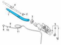 OEM 2022 Kia Carnival Arm Assembly-Rr WIPER Diagram - 98820R0000