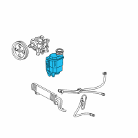 OEM Chrysler Reservoir-Power Steering Pump Diagram - 68034303AB