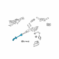 OEM 2009 Dodge Nitro Steering Column Intermediat Shaft Diagram - 55197258AC