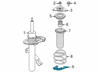 OEM 2022 Nissan Sentra Seat-Front Spring, Lower Rubber Diagram - 54035-6LB0A