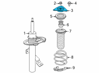 OEM Nissan Sentra INSULATOR Assembly-STRUT Mounting Diagram - 54320-6LB0A