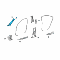 OEM 2008 Lexus LS600h GARNISH, Front Pillar Diagram - 62211-50172-A2