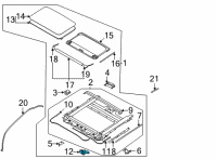 OEM Kia Carnival MOTOR ASSY-SUNROOF Diagram - 81680R0000