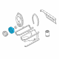 OEM 1992 Chevrolet C2500 Dampener, Crankshaft Torsional Diagram - 10172764