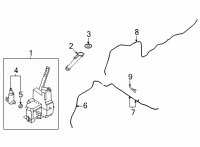 OEM Nissan Rogue Tube-Washer, Windshield Diagram - 28935-6RR0A