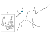 OEM Nissan Rogue Cap-Windshield Washer Tank Diagram - 28913-6RR1A