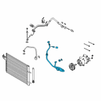 OEM 2015 Ford Escape Evaporator Tube Diagram - CV6Z-19D742-F