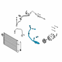 OEM 2013 Ford Escape Evaporator Tube Diagram - CV6Z-19D742-F