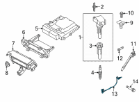 OEM Lincoln Nautilus Knock Sensor Diagram - FT4Z-12A699-C