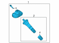 OEM Ford Tire Pressure Sensor Diagram - F2GZ-1A189-G