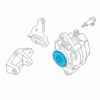 OEM 1996 Honda Civic Pulley Diagram - 31141-P2E-A01