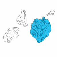 OEM Acura Integra Alternator (Reman) Diagram - 06311-P75-A01RM