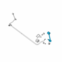 OEM 2016 Jeep Wrangler Link-STABILIZER Bar Diagram - 52060011AB