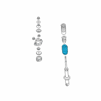 OEM 2009 Jeep Patriot Rear Coil Spring Diagram - 5105894AD