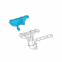 OEM 2009 Chevrolet Colorado Shield, Exhaust Manifold Heat Diagram - 12578647