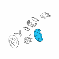 OEM Buick Terraza Shield-Rear Brake Diagram - 15181173