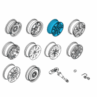 OEM 2012 Ford Fusion Wheel, Alloy Diagram - 9E5Z-1007-E