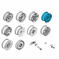 OEM 2011 Ford Fusion Wheel, Alloy Diagram - AE5Z-1007-B