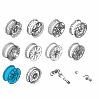 OEM Ford Fusion Wheel, Alloy Diagram - AE5Z-1007-A