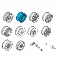 OEM 2010 Ford Fusion Wheel, Steel Diagram - AE5Z-1015-A