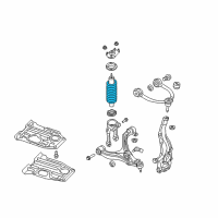 OEM 2010 Jeep Grand Cherokee Front Coil Spring Diagram - 52089763AE