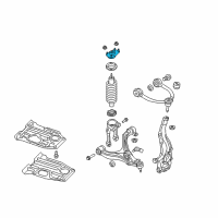 OEM 2009 Jeep Commander Mount-Shock Upper Diagram - 52089331AC