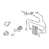 OEM Jeep Gasket-A/C Line Diagram - 5066497AA