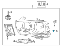 OEM 1985 Jeep Cherokee Bulb Diagram - L0000168