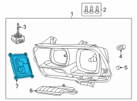 OEM Dodge Charger Module-Hid BALLAST Diagram - 68138776AA