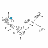 OEM Ford Flex Front Mount Support Diagram - 7T4Z-6K075-BA