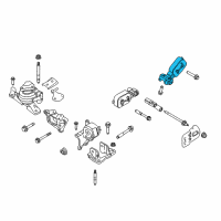 OEM 2010 Lincoln MKT Lower Transmission Mount Diagram - AE9Z-6068-C