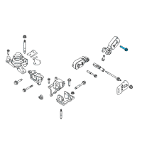 OEM Lincoln MKX Torsion Arm Bolt Diagram - -W712850-S439