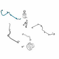 OEM 2009 Kia Borrego Hose Assembly-Power Steering Oil Pressure Diagram - 575102J200