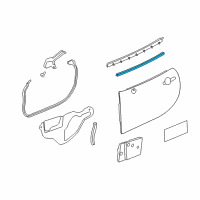 OEM 2007 Pontiac Solstice Inner Seal Diagram - 25844067