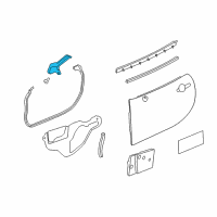 OEM 2007 Saturn Sky Upper Weatherstrip Diagram - 15951990