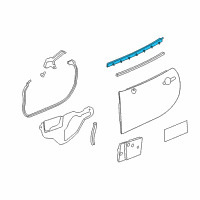 OEM 2006 Pontiac Solstice Belt Weatherstrip Diagram - 25803657