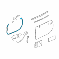 OEM Saturn Sky Door Weatherstrip Diagram - 20864345