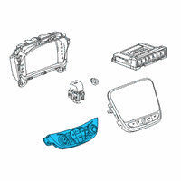 OEM Chevrolet Volt Dash Control Unit Diagram - 23413284