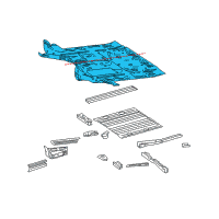 OEM Dodge Sprinter 2500 Panel-Floor Diagram - 68008207AA