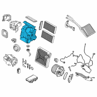 OEM BMW X1 Empty Housing For Heater/Air Condit.Unit Diagram - 64-11-6-827-060