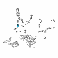 OEM 2003 Lexus LS430 Fuel Pump Diagram - 23221-50200