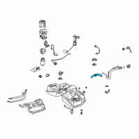 OEM 2005 Lexus LS430 Hose, Fuel Tank To Filler Pipe Diagram - 77213-50020